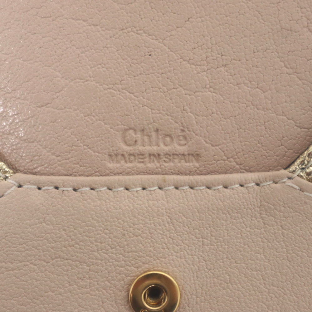Chloe Patchwork Clutch Bag Flat Pouch Leather Mar… - image 8